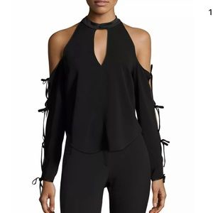 Veronica beard black size 2 tie top